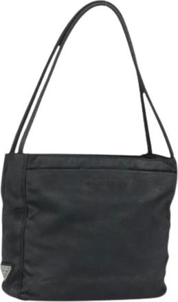 Prada Pre-owned Shoulder Bags, female, Black, Size: ONE SIZE Pre-owned Vintage Tote Bag