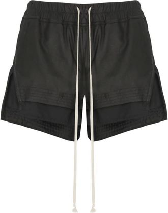 Rick Owens Korte Broeken, Dames, Zwart, S, Fog Boxers