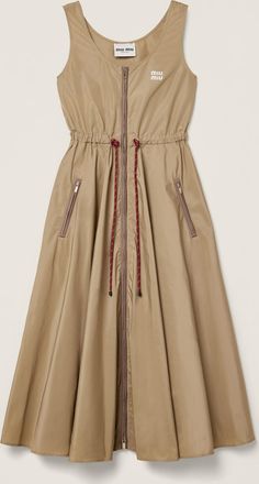 Miu Miu Technical fabric maxi-dress