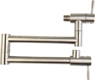 OEM Grifo Monomando De Pared Para Refrigeraci&oacute;n, Grifo De Fregadero De Cocina Con Doble Soporte, Un Solo Orificio Y Dise&ntilde;o Giratorio Plegable Para Cocina 