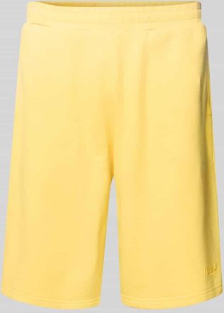 Review Shorts mit elastischem Bund in Pastellgelb, Gr&ouml;&szlig;e XL