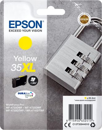 Epson Padlock C13t35944020 Cartucho De Tinta 1 Pieza(s) Original Alto Rendimiento (xl) Amarillo