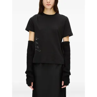 Ann Demeulemeester Mea Rib-knit Gauntlets