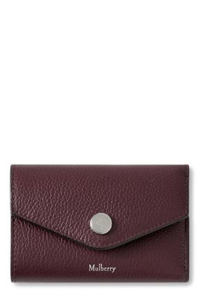 Mulberry Folded Multi-Card Wallet in Black Cherry at Nordstrom