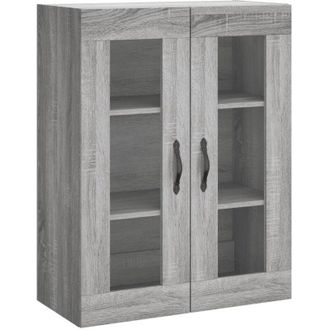 vidaXL Armario de pared madera ingeniería gris Sonoma 69,5x34x90 cm Vidaxl