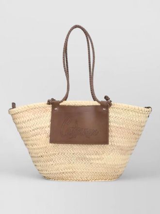 Castaner shoulder bag campania braided handles rectangular