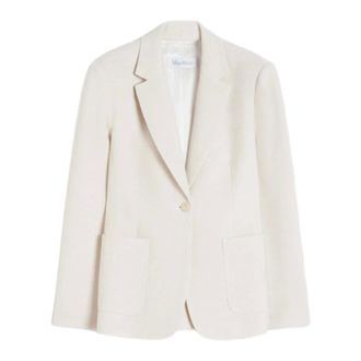 Max Mara Blazers, female, White, Size: XS Max Mara Jackets Ivory