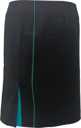 Balenciaga Balenciaga minirok met splitdetail in zwarte viscose