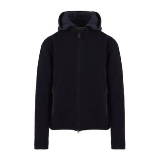 Aspesi Shetland Wol Jas - Heren - Fleece jassen - Blauw - L - Wol - Fitness