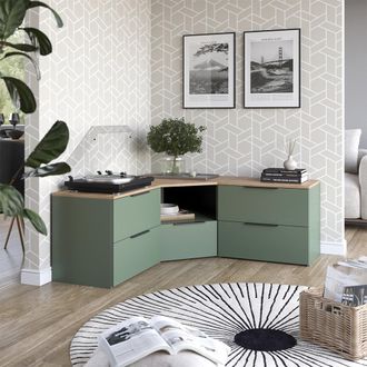 Vicco Conjunto De Sal&oacute;n Wido, Verde, 3 Partes, Vicco