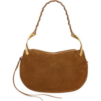 Alexander McQueen Wishbone Shoulder Bag in Coffee at Nordstrom