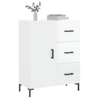 Berkfield Home Sideboard High Gloss White 69.5x34x90 cm Engineered Wood
