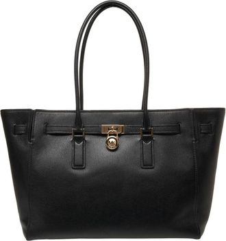 Michael Kors Elegante Zwarte Shopper Tas - Dames - Shoppers - Zwart - ONE Size - Leer - Tassen