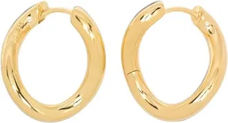 Tom Wood River Hoops Medium - Heren - Oorbellen - Geel - ONE Size - Accessoires