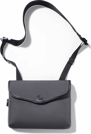 Generic Professional Messenger Bag, Black Nylon Crossbody Shoulder Bag for Men, 28 x 20 x 3 cm, Tablet Compatible Storage with Multiple Compartments (Grey)