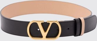 Valentino Garavani Cintura in pelle di vitello con fibbia VLogo Signature