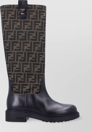Fendi leather knee high boots
