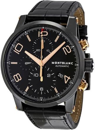 Montblanc Timewalker Chronograph Automatic Black Dial Mens Watch 105805