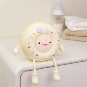 OEM Adorable Luz Nocturna Con Forma De Rosquilla Para Ni&ntilde;os, Luz Recargable Por Usb Sensible Al Tacto De Silicona, Con Soporte Para Tel&eacute;fono, Adecuada Par