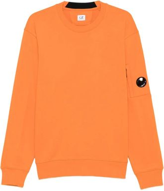C.P. Company Felpa con stampa logo - Arancione