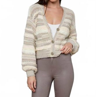 L'agence Harriet Cardigan In Natural Multi