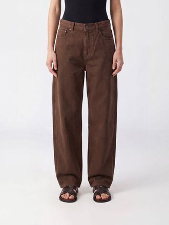 Pinko Jeans baggy Estelle a vita media in denim di cotone