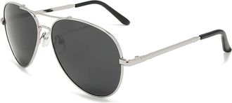 Generic Polarized Sunglasses for Men - Retro Driving Design, Double Beam Skeleton, Blocks Glare for Travel and Fishing