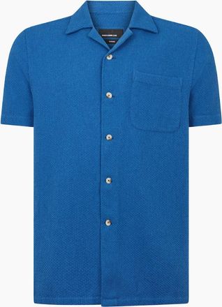 Remus Uomo Mens Remus Uomo SS Shirt 13988 24 Blue - Size: 42/Regular