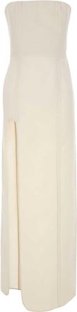 Stella McCartney Stella McCartney Womens White Wool Long Dress - Cream - Size EU 34 (Womens)