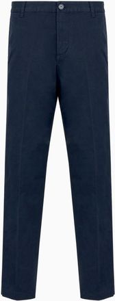 A|X Armani Exchange Mens Navy Slim-Fit Cotton Chinos, Waist Size 34