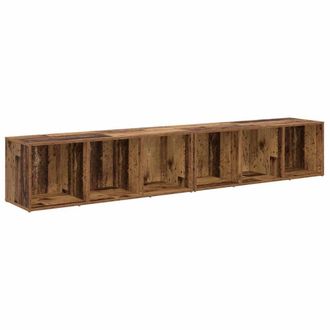 Berkfield Home 2 pcs Old Wood Engineered wood in Brown