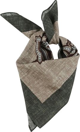 Altea Double Face Bandana - Heren - Zijden sjaals - Bruin - ONE Size - Accessoires
