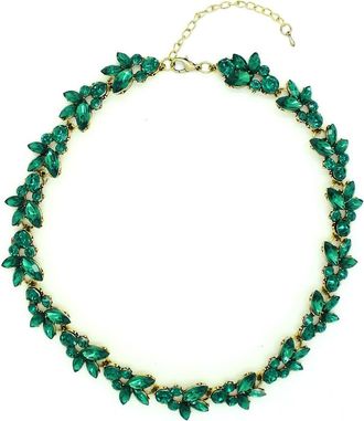 Eye Candy Los Angeles Leaf My Necklace in Green at Nordstrom Rack