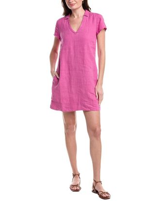 Tommy Bahama Two Palms Collared Linen Shift Dress