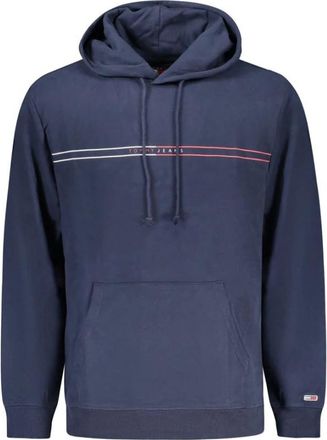 Tommy Hilfiger Cotton Sweater - Heren - Hoodies - Blauw - S - Katoen - Hoodies & sweatvesten