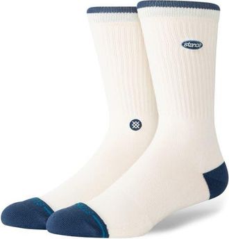 Stance Combed Cotton Blend Crew Socks in Canvas at Nordstrom, Size Large