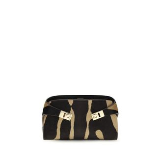 Ferragamo Brown Hair Shoulder Womens Bag