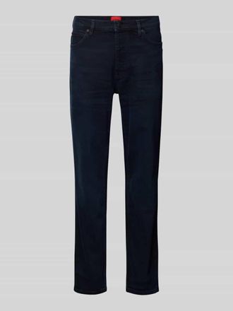 HUGO BOSS Tapered Fit Jeans im 5-Pocket-Design in Jeansblau, Größe 31/32