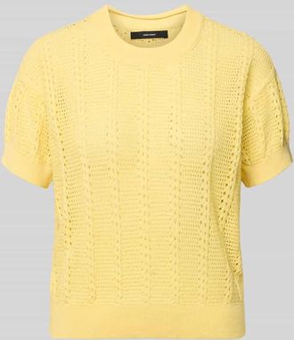 Vero Moda Relaxed Fit Strick-Shirt aus Baumwoll-Mix Modell LUX LIGHT in GELB, Gr&ouml;&szlig;e XS
