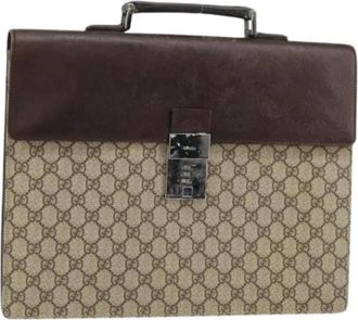 Gucci Pre-owned Handbags, female, Beige, Size: ONE SIZE Pre-owned Vintage Handbag