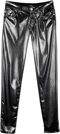 Just Cavalli Black Snakeskin Embossed Skinny Jeans Size 26/66