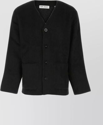 Our Legacy cardigan v neckline wool blend