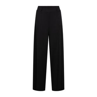 &Co Woman Geniva Wijde Broek - Dames - Broeken - Zwart - Maat: 2XL Poliester