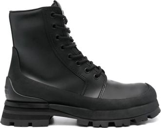 Alexander McQueen Wander Veterschoenen - Heren - Veterlaarzen - Zwart - 39 EU - Leer - Schoenen