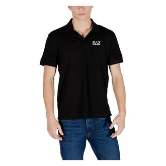 Emporio Armani Polo met korte mouwen - Heren - Tops - Zwart - Maat: 3XL Katoen