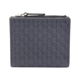 Gucci Pre-owned Wallets, male, Blue, Size: ONE SIZE Pre-owned Micro Guccissima Leather Wallet