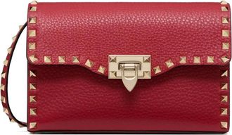 Valentino Garavani Borsa a tracolla Rockstud piccola - Rosso