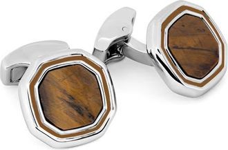 Thompson Tigers Eye Octogon Cuff Links in Tiger Eye at Nordstrom