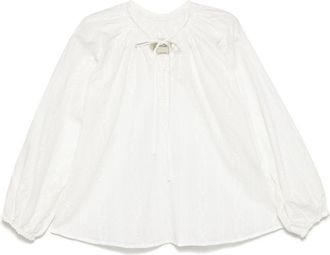 Bambah Blouse met Petra patroon - Wit