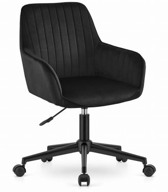 OEM Poltrona Girevole Roxy - Velluto Nero